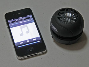 iPhone and bluetooth speaker