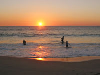 photo of sunset over beach