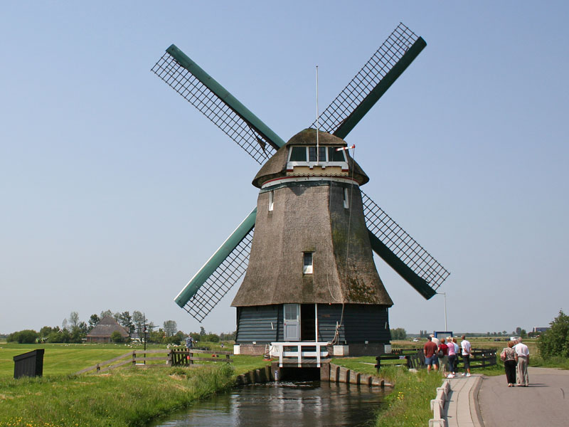 photo of dutch windmill