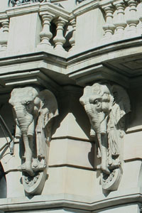 photo of carved elephants