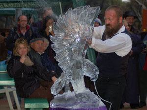 photo of  ice carving