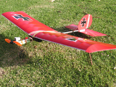 side view plane above