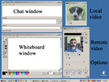 photo of video chat screen